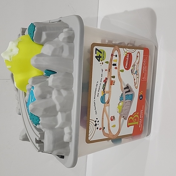 b toys | Toys | B Toys Train Set Mountain Wood Wheels | Poshmark